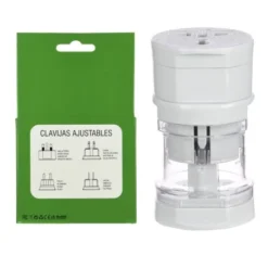 Adaptateur Internacional Avec Prises Réglables Blanc -La Casa De Las Carcasaa adaptador internacional con claviajas ajustables blanco 2