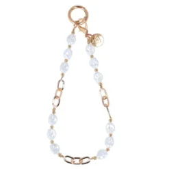 Bracelet En Chaîne Avec Perles Pour Téléphone