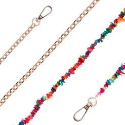 Colgante De Cadena Con Cuentas De Colores Para Móvil -La Casa De Las Carcasaa colgante de cadena con cuentas de colores para movil 2