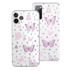 Coque Dessin - Papillons Mauves