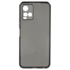 Coque Silicone Couleur Avec Protège-caméra Pour Vivo Y21