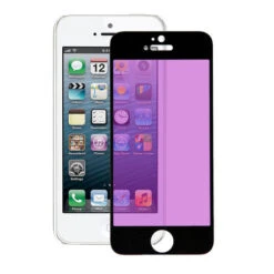 APPLE Verre Trempé Complet Anti Blue-Ray Noir Pour IPhone 5