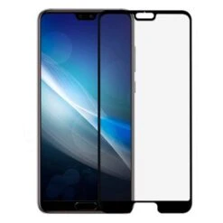 Verre Trempé Complet Noir Pour Huawei P20